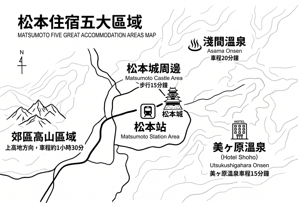 2026 松本住宿|松本站、松本城、淺間美原溫泉三大住宿區域整理 - 第1張圖 Matsumoto