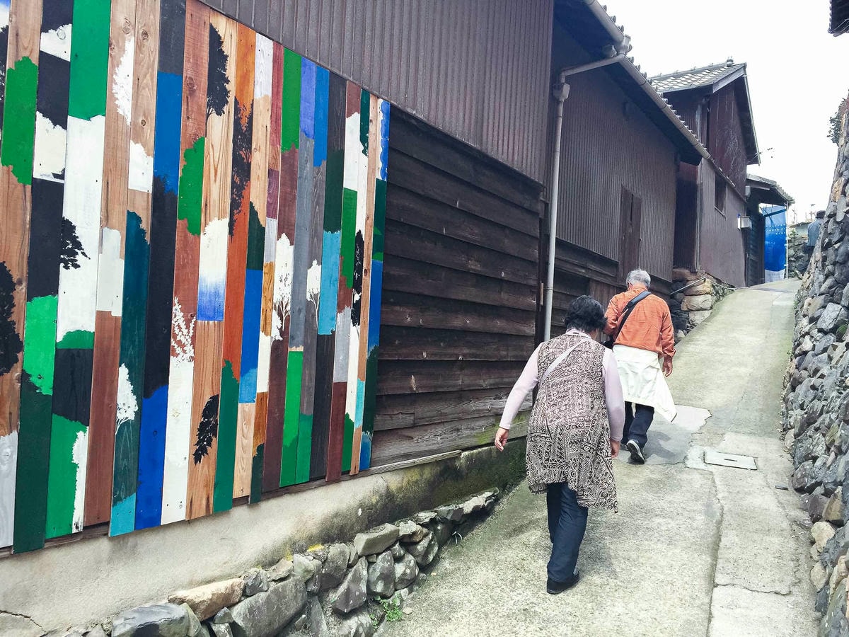 男木島-路地壁画wallalley